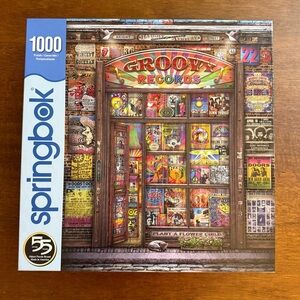 Springbok “Groovy Records” 1000 Piece Puzzle, Like New